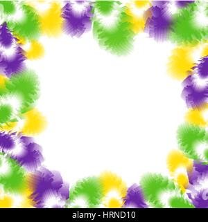Feather background for Fat Tuesday Stock Vector