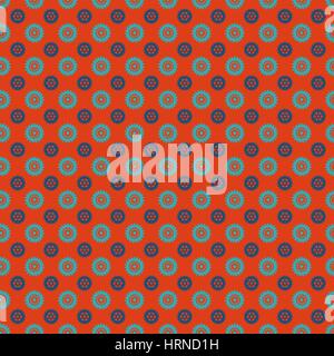 Seamless background with gears in flat style Stock Vector