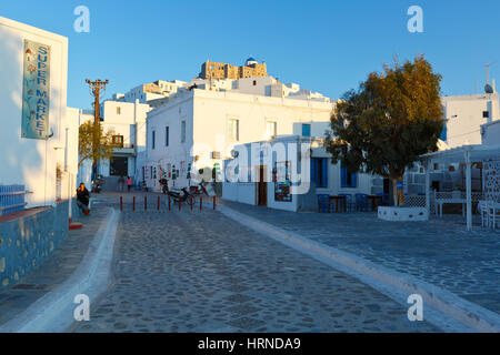 Chora of Astypalea island in Dodecanese island group, Greece. Stock Photo