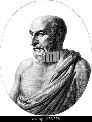 Democritus, Ancient Greek Polymath Stock Photo