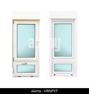 window frame isolated on white Stock Photo