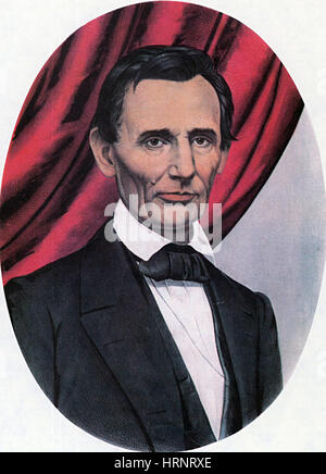 Abraham Lincoln, Republican Candidate for President, 1860 Stock Photo