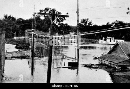 Great Mississippi River Flood, 1927 Stock Photo