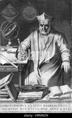 Christophorus Clavius, Italian Astronomer Stock Photo