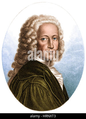 Bernhard Siegfried Albinus, Dutch Anatomist Stock Photo