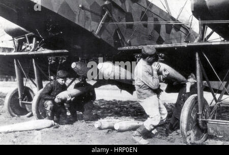 WWI, German Gotha G.V Heavy Bomber Stock Photo