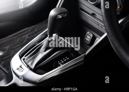 interior design of the modern car, abstract car interior Stock Photo
