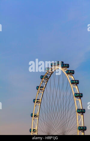 Ferris Wheel Singapore Flyer, Marina Bay, Central Core ,, Singapore, Asia, Singapore Stock Photo