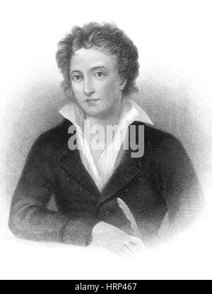 Percy Shelley. Portrait of the English romantic poet, Percy Bysshe ...