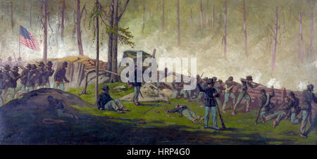 Battle of Gettysburg, Culp's Hill, 1863 Stock Photo