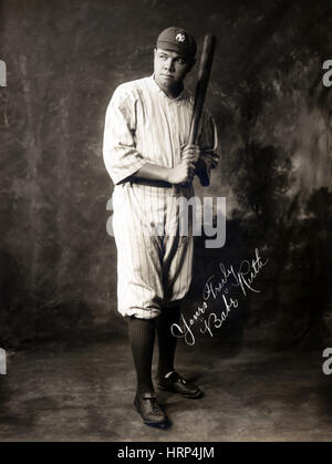 Babe Ruth, American Baseball Legend Stock Photo