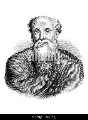 Democritus, Ancient Greek Polymath Stock Photo