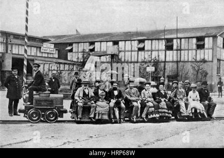 First Electric Railway, 1879 Stock Photo