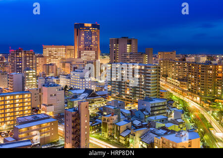 Kanazawa, Japan downtown city skyline. Stock Photo