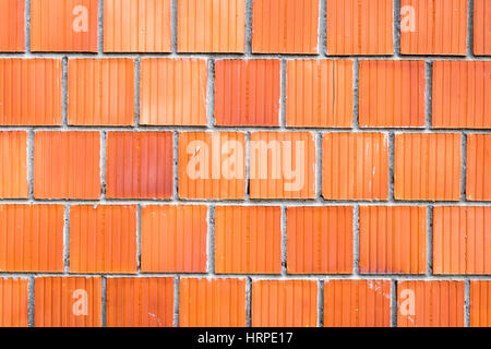 big red brick wall background Stock Photo