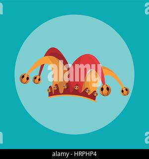 april fools day jester hat Stock Vector