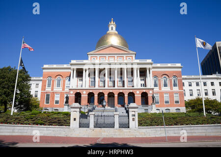 Massachusetts State House in Boston, MA