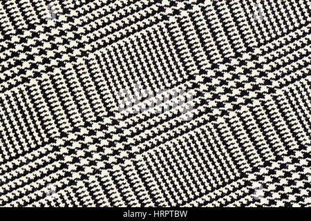 Fabric texture, tartan pattern. For natural backdrop, banner, print, template, web, decoration. White and black. For background , backdrop substrate c Stock Photo