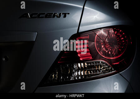 Close-up of modern car backlights Stock Photo