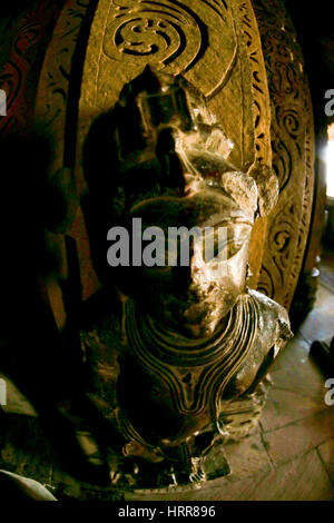 Vishvanath temple Interior sculpture. Khajuraho, Madhya Pradesh, India Stock Photo