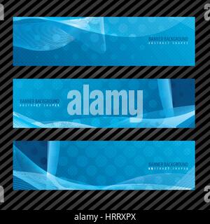 Abstract blue backgrounds banners Stock Vector