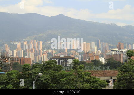Medellin Skyline, Colombia Stock Photo