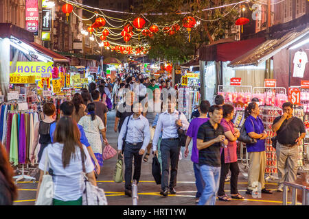 Evening on Pagoda Street, Chinatown, Singapore, Asia, Singapore Stock Photo