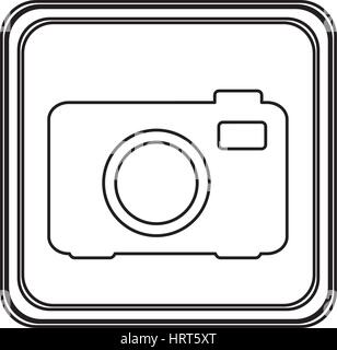 figure emblem camera icon Stock Vector