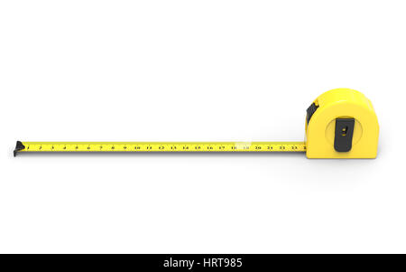 Tape measure isolated on white background Stock Photo