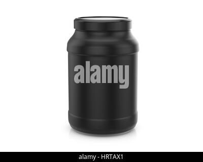 Premium Vector  Whey protein container. black protein jar. can