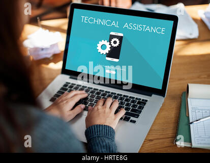 Technical Support Assistance Repair Concept Stock Photo