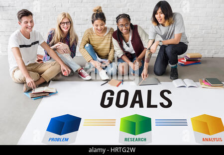 Planning Goals Strategy Solution Startup Stock Photo