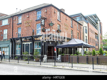 The White Lion public house or pub Liverpool Road Manchester city centre England UK Stock Photo