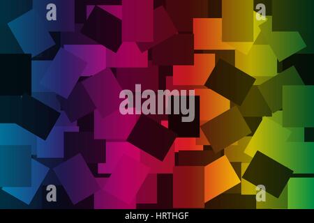 rectangle - geometric colorful background Stock Vector