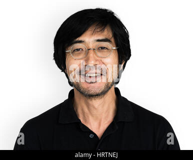 Asian Man Smiling Happy Shoot Stock Photo - Alamy