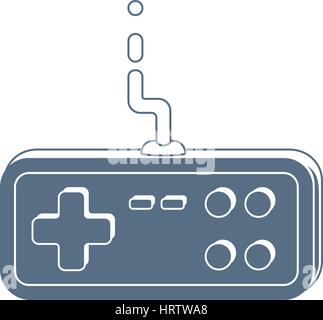 Silhouette of a game controller. Vector icon Stock Vector