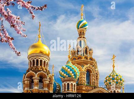 Church of the Savior on Spilled Blood in St. Petersburg, Russia Stock Photo