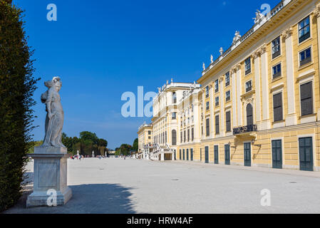 Rear of the Schönbrunn Palace, Vienna, Austria Stock Photo