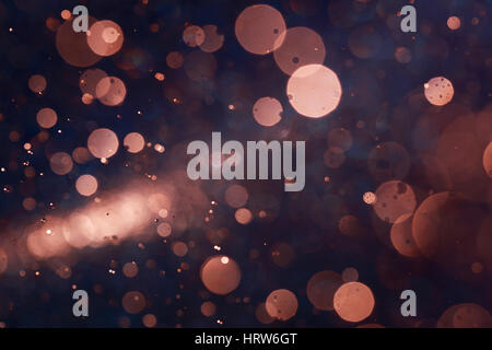 Natural bokeh abstract background caused by spray water. Stock Photo