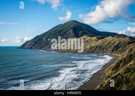 Humbug Mountain and coastline from Highway 101 viewpoint Humbug