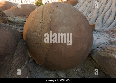 Cannon Ball Concretions, Theodore Roosevelt National Park, ND, USA Stock Photo