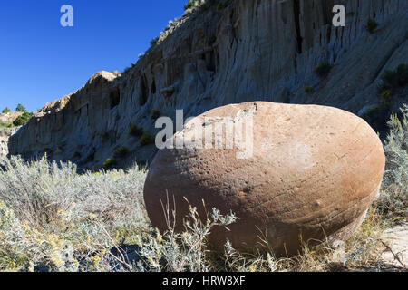 Cannon Ball Concretions, Theodore Roosevelt National Park, ND, USA Stock Photo