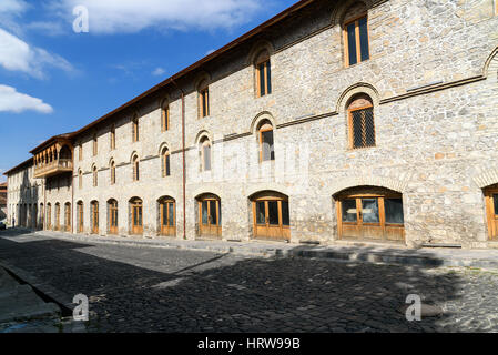 Sheki, Azerbaijan - September 13, 2016: Lower caravanserai is a historical monument in Sheki 18th-19th centuries. It was used by merchants to store th Stock Photo