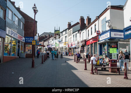 Shops in Bath Street, Ilkeston, Derbyshire, England. UK Stock Photo ...