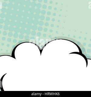 Colored comic text background retro blue Stock Vector
