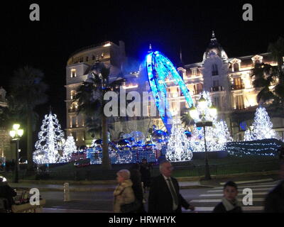 Monte-Carlo, Monaco: A view of the Hôtel de Paris at Place du Casino Stock Photo