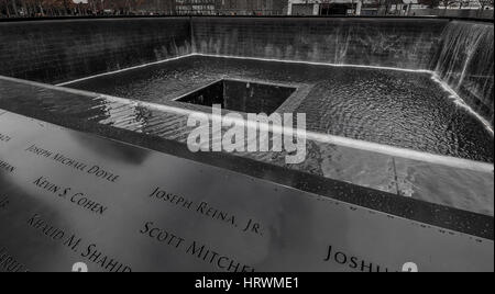 New York, USA-29 february: 911 memorial in NYC Stock Photo