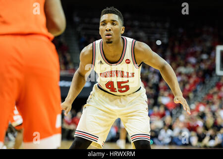 Louisville Cardinals guard Donovan Mitchell (45) during the NCAA