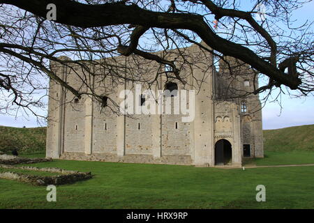 Castle Rising 12th Century Medieval castle, Norfolk Stock Photo