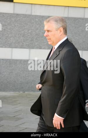HRH The Duke of York visits the Royal Armouries Museum, Leeds 4th March 2014 Stock Photo